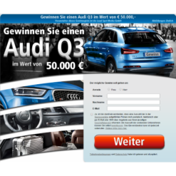 Audi Q3 im Wert von 50.000€ gewinnen